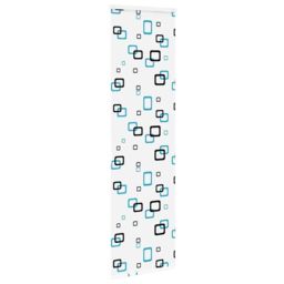 Berkfield Home Shower Roller Blind with Cassette 80x240 cm Fabric Width 76 cm in Black - thumbnail 4