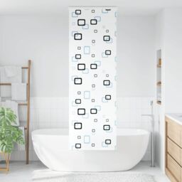 Berkfield Home Shower Roller Blind with Cassette 80x240 cm Fabric Width 76 cm in Black - thumbnail 2