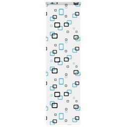Berkfield Home Shower Roller Blind with Cassette 80x240 cm Fabric Width 76 cm in Black - thumbnail 1