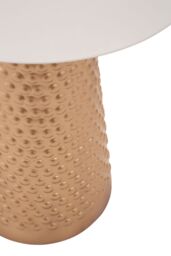Orsina White Top Gold Base Side Table, Gold Finished Bedside Table for Home, Office, Lounge, Sofa - thumbnail 5