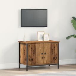 Berkfield Home Old Wood TV Stand Old wood Wood 60 x 35 x 45 cm Durable in Brown