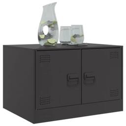Berkfield Home Coffee Table Black 67x50x44 cm Steel - Size: 67 x 50 x 44 cm - thumbnail 4