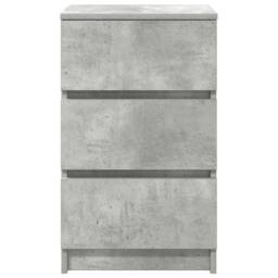 Berkfield Home Durable Bedside Cabinets with 3 Drawers 2 pcs Concrete Grey 39x35 - thumbnail 7