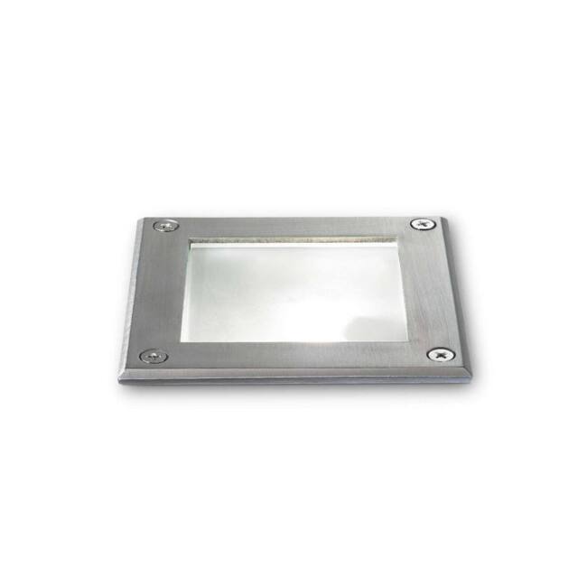 Netlighting Park 1 Light Square Recessed Spotlight Steel IP65 G9 in Grey