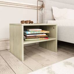 Berkfield Home Bedside Cabinets 2 pcs Sonoma Oak 40x30x30 cm Engineered Wood in Light Tan - Size: 40 x 30 x 30 cm - thumbnail 1