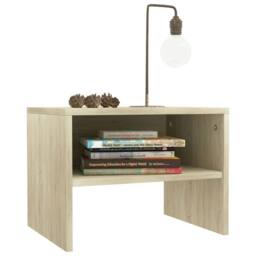 Berkfield Home Bedside Cabinets 2 pcs Sonoma Oak 40x30x30 cm Engineered Wood in Light Tan - Size: 40 x 30 x 30 cm - thumbnail 3