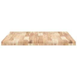 Berkfield Home Versatile Desk Top Untreated 100x80x4 cm Solid Wood Acacia in Brown - Size: 100 x 80 x 4 cm - thumbnail 6