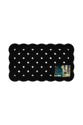 JVL Trellis Rubber Scraper Doormat 40 x 70 cm in Black - Size: 40 cm x 70 cm - thumbnail 6
