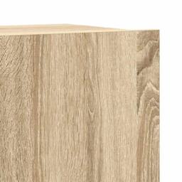 Berkfield Home Sturdy 4 Piece TV Cabinet Set Sonoma Oak Engineered Wood in Light Tan - thumbnail 9