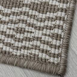 runrug Carpet Runner Rug - Indoor/Outdoor, Reversible, 2mm - 'Cable' in Beige - Size: 60 cm x 420 cm - thumbnail 2