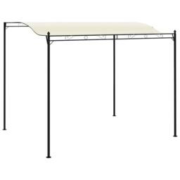 Berkfield Home Gazebo Fabric Cream White in Beige - thumbnail 2