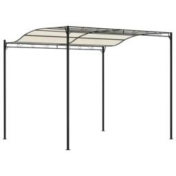 Berkfield Home Gazebo Fabric Cream White in Beige - thumbnail 5