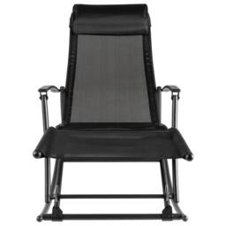 Berkfield Home Garden Rocking Chair Steel & Textilene Black