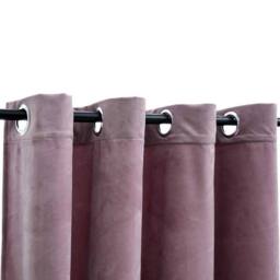 Berkfield Home Blackout Curtains with Rings 2pcs Velvet Antique Pink 140x225cm - Size: 140x225 cm - thumbnail 3