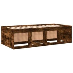 Berkfield Home Versatile Daybed with Drawers without Mattress Smoked Oak 100x200 cm in Brown - thumbnail 6