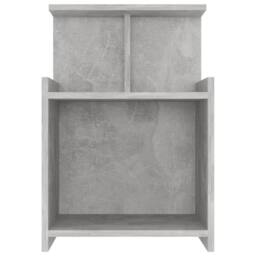 Berkfield Home Durable Bed Cabinets 2 pcs Concrete Grey 40x35x60 cm Engineered Wood - Size: 40 x 35 x 60 cm - thumbnail 4