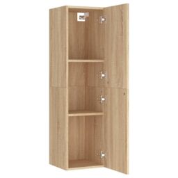 Berkfield Home TV Cabinet Sonoma Oak 30.5x30x110 cm Engineered Wood in Brown - thumbnail 5
