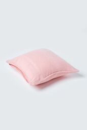 Homescapes Cotton Rajput Ribbed Cushion Cover in Pink - Size: 60 cm x 60 cm - thumbnail 3
