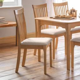 Cheshire Montclair Elegant Dining Chairs - Set of 2 in Light Oak - thumbnail 4