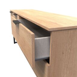Ready Assembled 2 U Fuji 2 Drawer 2 Door Wide Sideboard (Ready Assembled) in Natural - thumbnail 5
