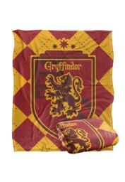 Warner Brothers Harry Potter Gryffindor Plaid Sigil Blanket 152 x 127 cm in White - thumbnail 2