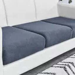 Havendro 3 Seater Dark Gray Sofa Seat Cushion Covers Couch Protector in Dark Grey - thumbnail 3