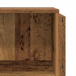 Berkfield Home Reception Desk Old Wood 55x50x103.5 cm Engineered Wood in Brown - thumbnail 8