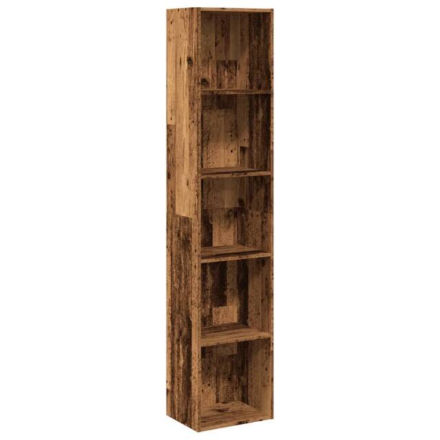 Berkfield Home Bookcase Old Wood 40x30x189 cm Engineered Wood in Brown - Size: 40 x 30 x 189 cm - image 1