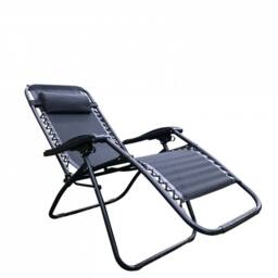 Neo Zero Gravity Recliner Garden Sun Loungers in Black - thumbnail 4