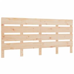 Berkfield Home Headboard 180x3x80 cm Solid Wood Pine in Brown - Size: 180 x 3 x 80 cm - thumbnail 2