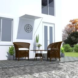 Berkfield Home Retractable Awning 100x150 cm Cream in Beige - thumbnail 1