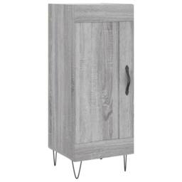 Berkfield Home Sideboard Grey Sonoma 34.5x34x90 cm Engineered Wood - thumbnail 1