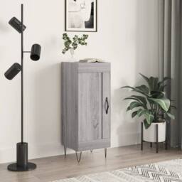 Berkfield Home Sideboard Grey Sonoma 34.5x34x90 cm Engineered Wood - thumbnail 2