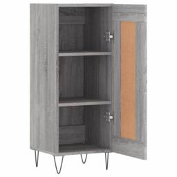 Berkfield Home Sideboard Grey Sonoma 34.5x34x90 cm Engineered Wood - thumbnail 6