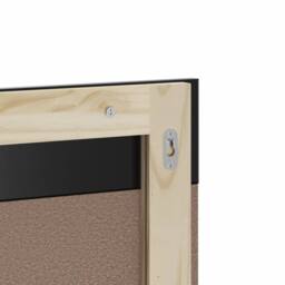 Berkfield Home Bathroom Mirror with Shelf BERG Black 60x12x70 cm Solid Wood - Size: 60 x 12 x 70 cm - thumbnail 5