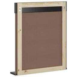 Berkfield Home Bathroom Mirror with Shelf BERG Black 60x12x70 cm Solid Wood - Size: 60 x 12 x 70 cm - thumbnail 4