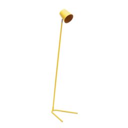 ValueLights Lark Metal Task Slimline Floor Lamp in Yellow - thumbnail 2