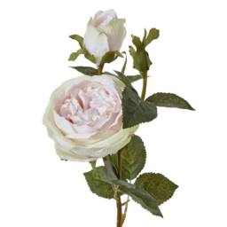 Sostter Pink Rose Faux Flower Decoration in Natural - thumbnail 2