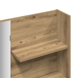 Berkfield Home Dressing Table with Mirror Artisan Oak 74.5x40x141 cm in Brown - thumbnail 9