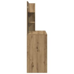 Berkfield Home Dressing Table with Mirror Artisan Oak 74.5x40x141 cm in Brown - thumbnail 5