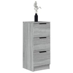 Berkfield Home Sideboard Grey Sonoma 30x30x70 cm Engineered Wood - Size: 30 x 30 x 70 cm - thumbnail 4
