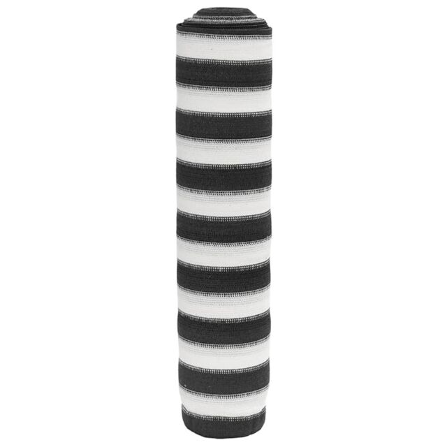 Berkfield Home Privacy Net Anthracite & White 1.5x50 m HDPE 150 g/m¬≤ in Black - image 1