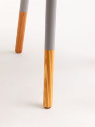 Orsina Round Side Table, Wooden Side Table, Natural Wood Side Table, Wood Side Table in Grey - thumbnail 4