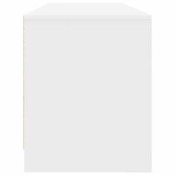 Berkfield Home TV Cabinet White 188.5x41x50 cm Engineered Wood - thumbnail 7
