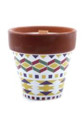 KDMD Agnes Cat Herb Garden Candle Geranium Terracotta Pot - thumbnail 6