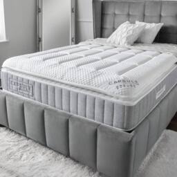 Cheshire Oakham Capsule Memory Roll-Up Mattress 135cm Double in White - Size: Super King - thumbnail 2