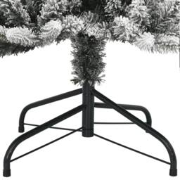 Berkfield Home Realistic Artificial Christmas Tree 150 LEDs & Flocked Snow 120 cm in Green - thumbnail 9