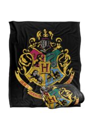 Warner Brothers Harry Potter Hogwarts Crest Blanket 152 x 127 cm in White - thumbnail 2