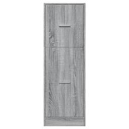 Berkfield Home Apothecary Cabinet Grey Sonoma 40x41x118 cm Engineered Wood - Size: 40 x 41 x 118 cm - thumbnail 5
