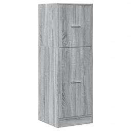 Berkfield Home Apothecary Cabinet Grey Sonoma 40x41x118 cm Engineered Wood - Size: 40 x 41 x 118 cm - thumbnail 3